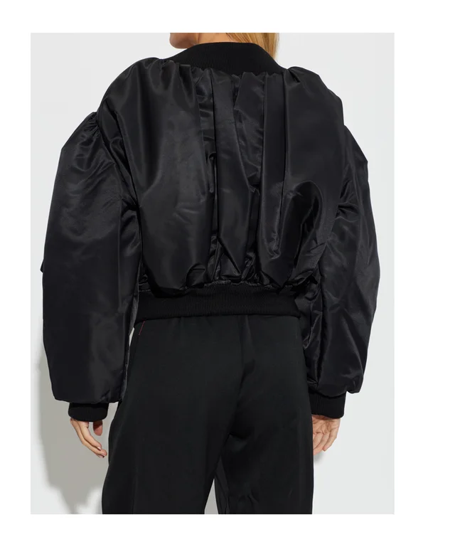 Givenchy Off-the-shoulder cropped bomber in nylon, photo 2 of 4 from SENSER