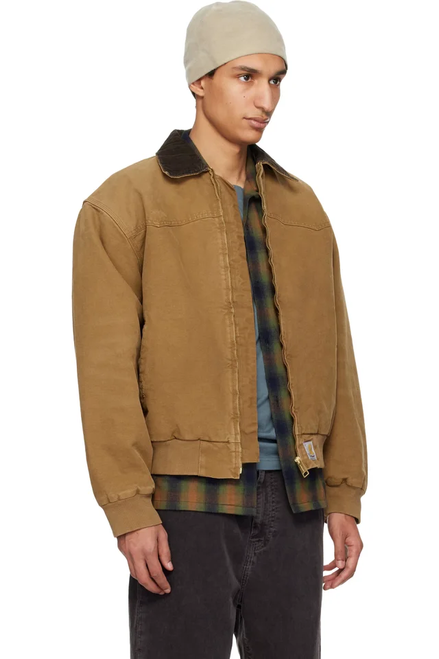 Carhartt Work In Progress Tan OG Santa Fe Jacket, photo 2 of 2 from SSENSE