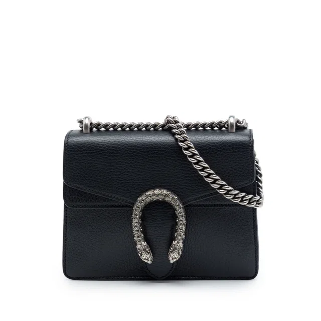 Black Gucci Small Calfskin Dionysus Crossbody in Black Calfskin from Designer Revival
