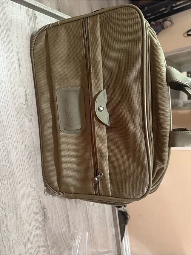 Samsonite Laptop Briefcase In Olive Greenlike New in red|brown Canvas from Poshmark