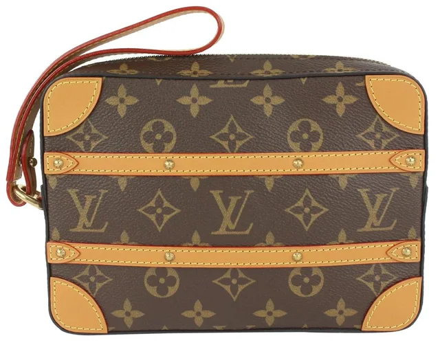 Louis Vuitton Limited Monogram Soft Trunk Pouch Wristlet in Canvas from Bagriculture