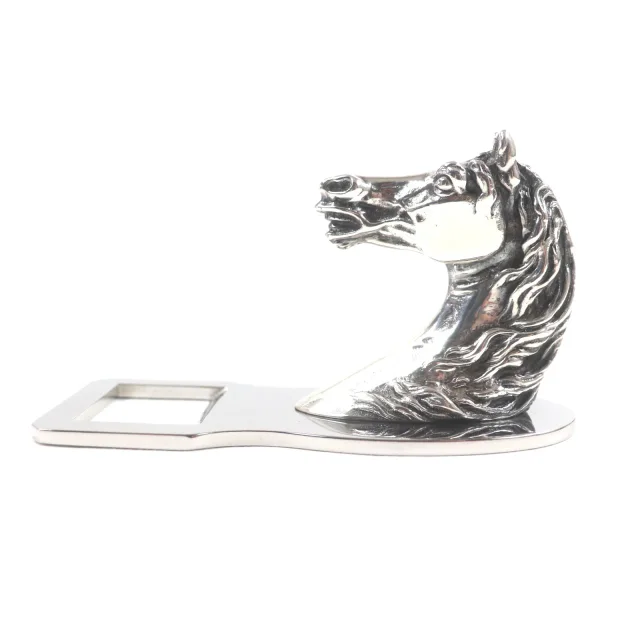 Hermès Shuval Horse Metal Bottle Opener in Silver from LuxUness, photo 3 of 11