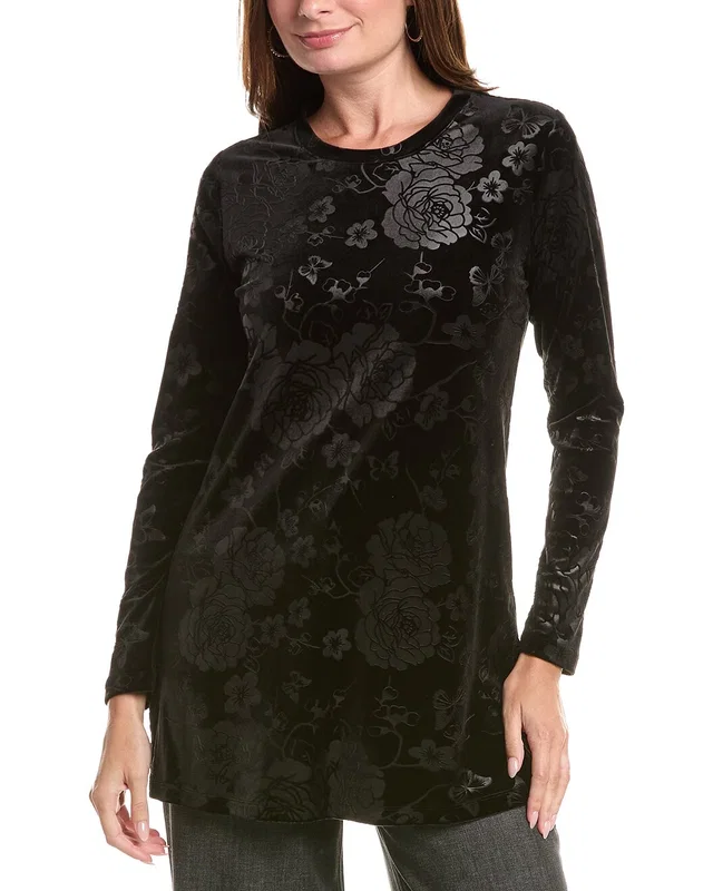 Johnny Was Embossed Stretch Velvet Tunic, image 1 of 1 from Rue La La