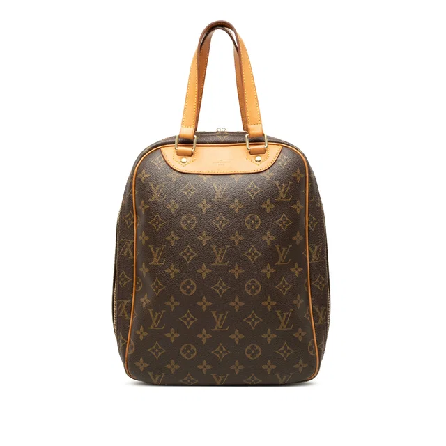 Brown Louis Vuitton Monogram Excursion Handbag in Brown Coated canvas from Designer Revival