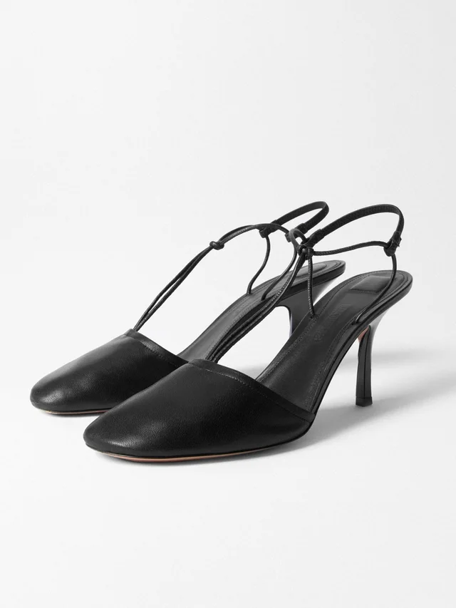 Jacquemus Les Sandales Pina Slingback Heeled Pumps, photo 2 of 5 from SENSER