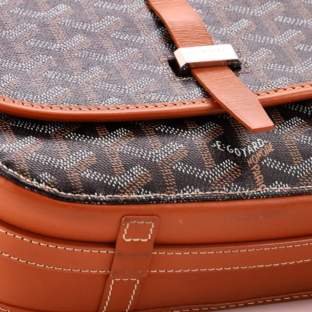 Goyard Belvedere II Messenger Bag Coated Canvas PM in brown|red Coated canvas from Rebag, photo 6 of 7