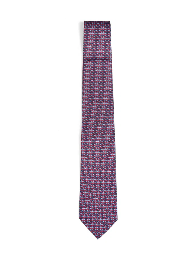 Ferragamo Cerchio Necktie — Multicolor Silk Neckties in Multicolor Silk from HEWI