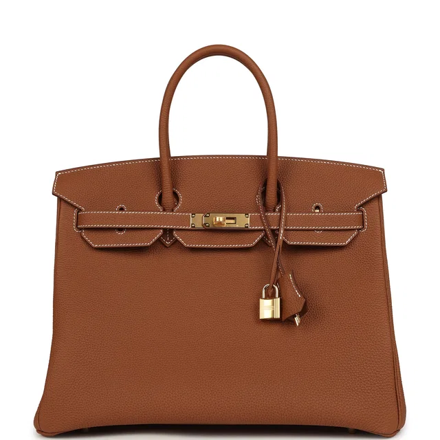Hermès Birkin 35 Gold Togo Gold Hardware in Gold Togo leather from Madison Avenue Couture
