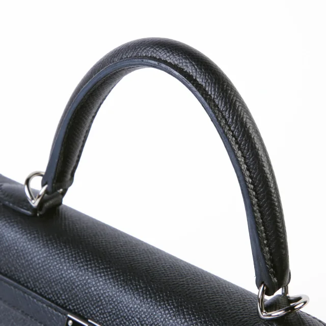 Hermès Kelly 25 Sellier Noir (89) in Black Epsom leather from Ginza Xiaoma, photo 3 of 4