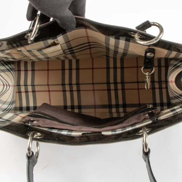 Burberry Logo Canvas Large Tote Bag in Black Canvas from Labellov, photo 5 of 5