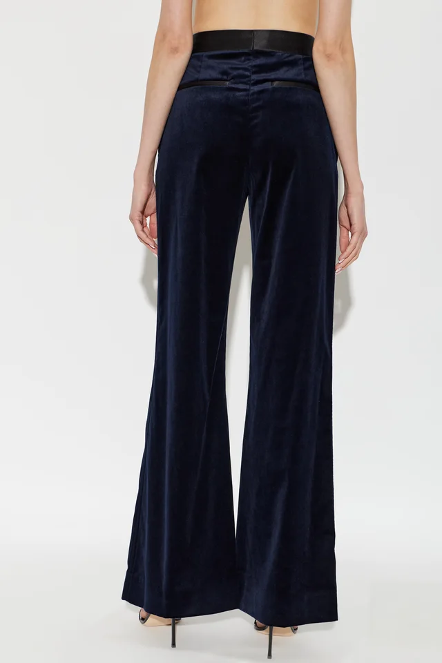 Victoria Beckham High-Rise Velvet Pants, photo 2 of 4 from SENSER