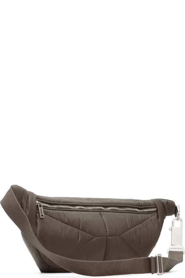 Moncler + Rick Owens Gray Bumbag, photo 3 of 4 from SSENSE