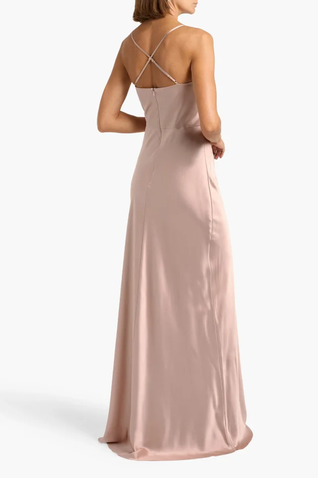 Michelle Mason Twisted Cutout Silk-Satin Gown, photo 3 of 4 from THE OUTNET