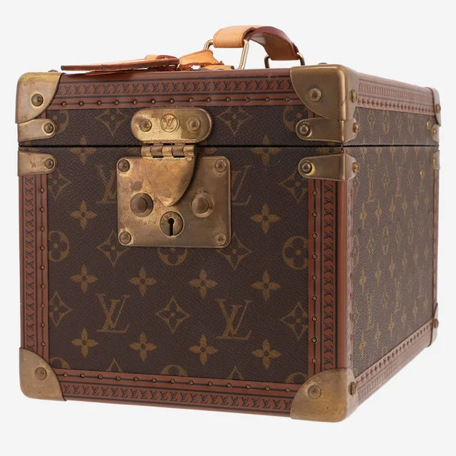 Louis Vuitton Vanity Monogram canvas and brown lozine bottle case in Brown Coated canvas from Collector Square