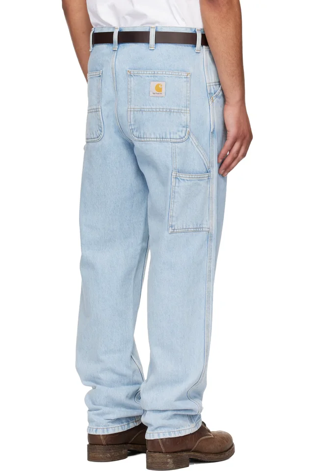 Carhartt Work In Progress Blue Single Knee Jeans, photo 3 of 5 from SSENSE