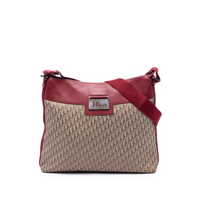 Brown Dior Diorissimo Trotter Canvas Street Chic Crossbody in Brown Canvas from Designer Revival