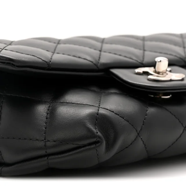 Chanel Quilted CC Uniform Flap Belt Bag Black in Black Calfskin from FASHIONPHILE, photo 9 of 10