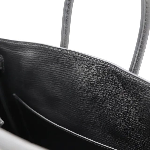 (Super new ♥️ complete accessories) Hermès Birkin 25 BK25 black with gold hardware Togo calfskin handbag platinum package C engraving in Togo leather from Popchill, photo 17 of 22