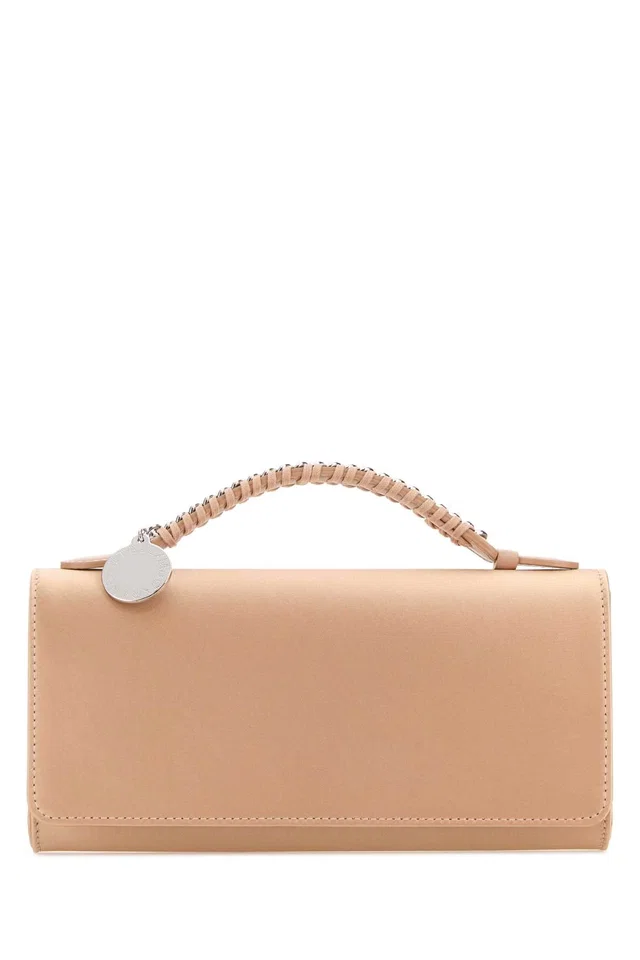 Stella McCartney Falabella Clutch — Pink Polyester in Pink Woven leather from HEWI