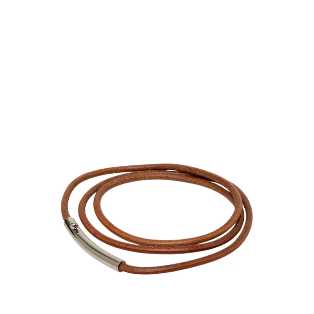 Brown Hermès Leather Cord Belt in Brown Leather from Designer Revival, photo 2 of 2