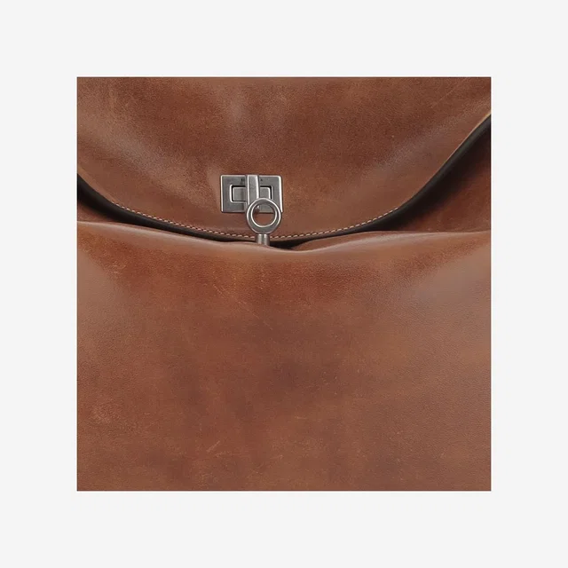 Balenciaga Lambskin Leather Shoulder Bag — Brown in Brown Lambskin from HEWI