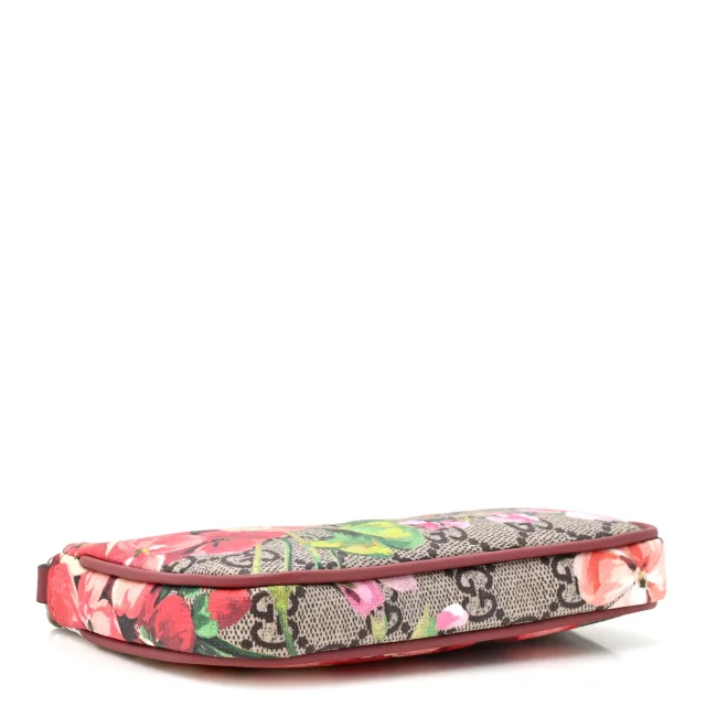Gucci GG Supreme Monogram Blooms Mini Chain Bag Beige Multicolor Dry Rose in Beige Coated canvas from FASHIONPHILE, photo 4 of 11