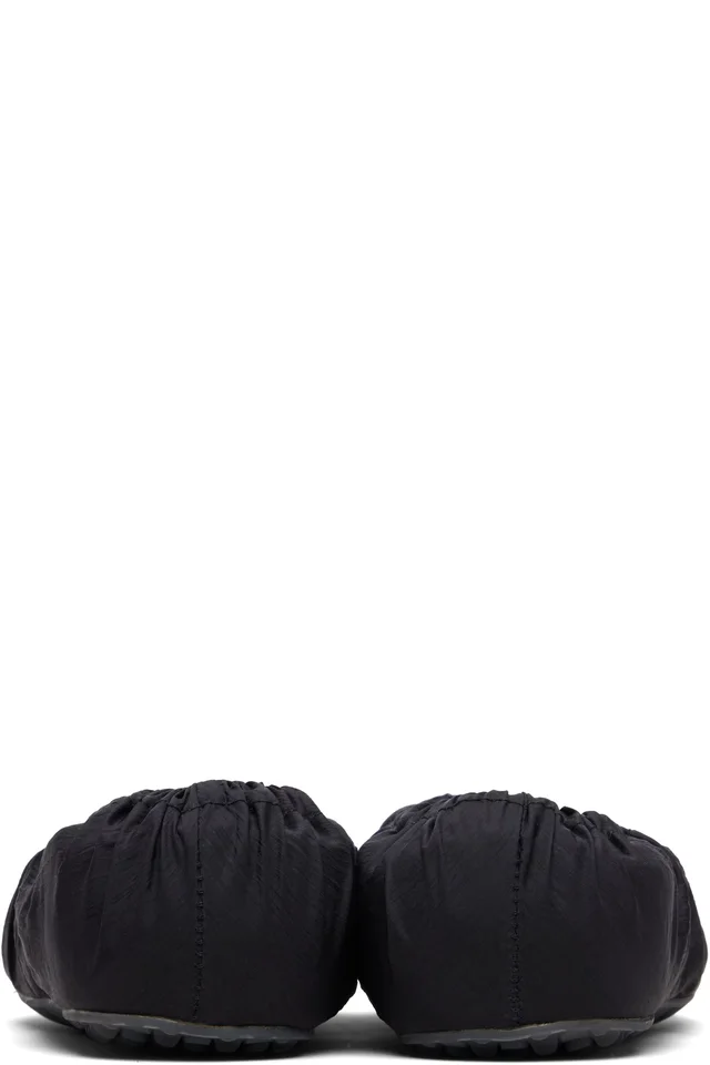 Maison Margiela Black Layered Ballerina Flats, photo 2 of 5 from SSENSE