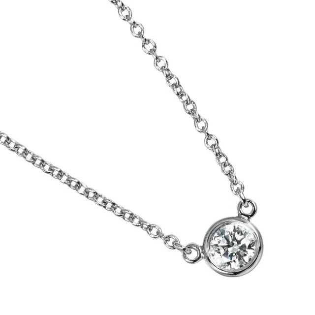 Tiffany & Co. Silver Diamond Necklace in silver|gray from Poshmark
