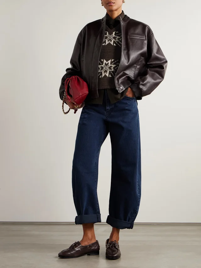 POLO RALPH LAUREN Intarsia cotton and wool-blend sweater in Brown, photo 2 of 2 from NET-A-PORTER (Canada)