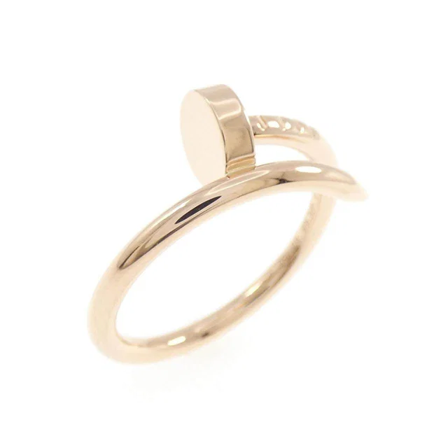 Cartier Juste Un Clou 750 Pink Gold Ring Size 47 in Pink from LuxUness