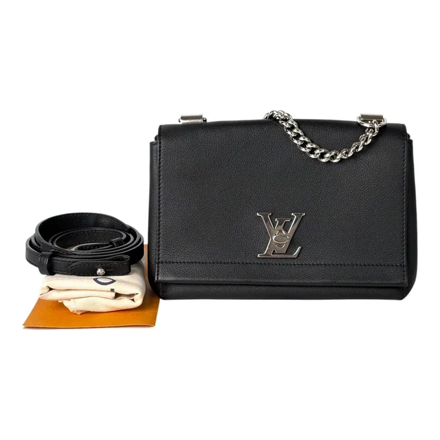 Louis Vuitton Lockme BB Black Calfskin Bag in Black Calfskin from Luxury Promise