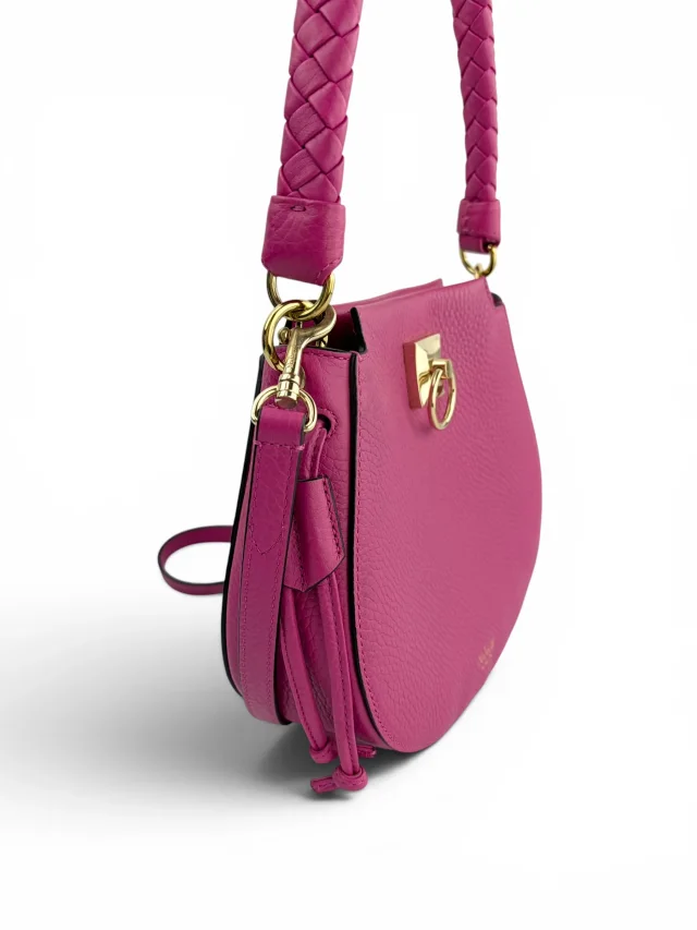 Dark Pink (“Mulberry Pink”) Mini Iris Hobo in Pink Caviar leather from Season 2 Consign, photo 4 of 9