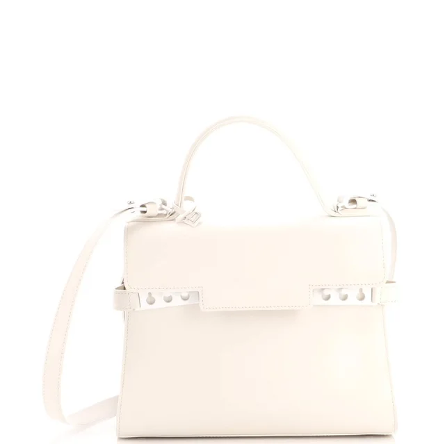 Delvaux Mm Tempete Top Handle Bag Leather in white Leather from Poshmark