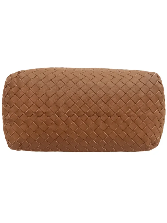 Bottega Veneta Intrecciato Tote Bag, Brown in Brown Woven leather from VINTAGE QOO TOKYO, photo 8 of 10