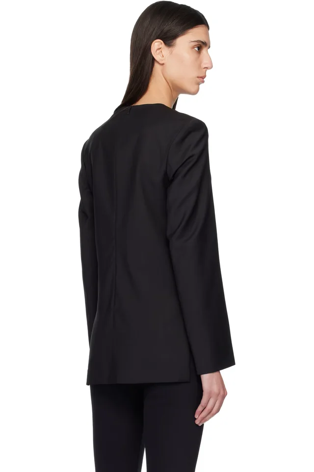 TOTEME Black Tailored Dinner Blouse, photo 3 of 4 from SSENSE