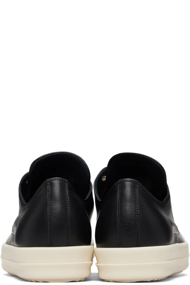Rick Owens Black Temple Extreme Low Sneakers, photo 2 of 5 from SSENSE