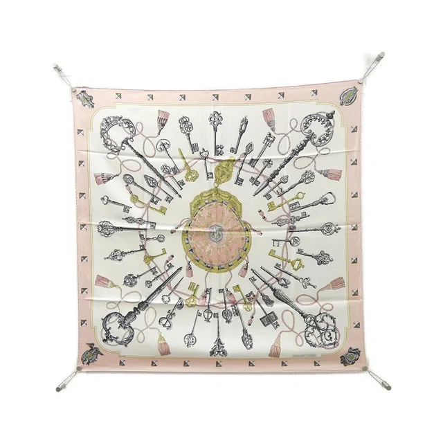 Hermès les Cles Carre Scarf in Silk from The Reluxe