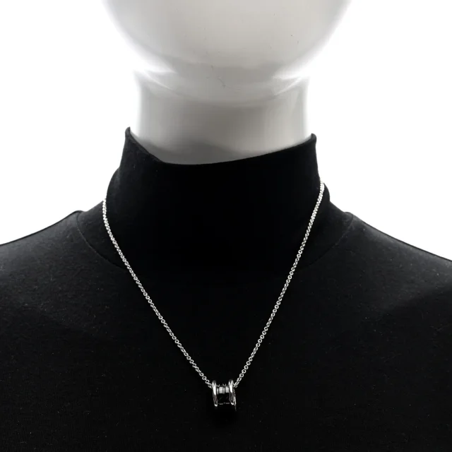 Bvlgari Sterling Silver Ceramic Save The Children Pendant Necklace in Silver Ceramic from FASHIONPHILE, photo 3 of 5