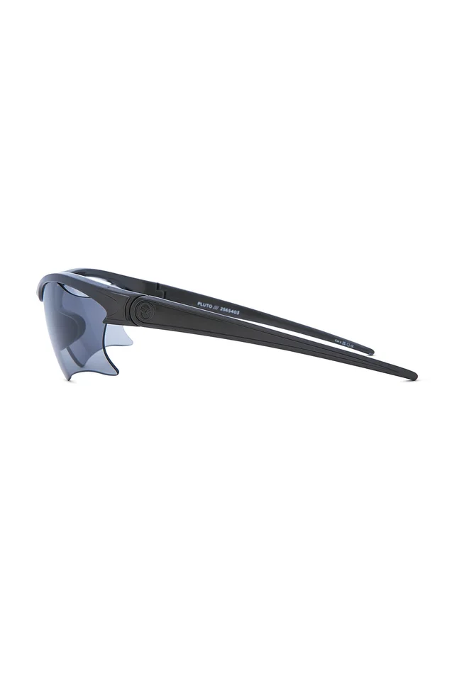 Le Specs x No Problemo Pluto Sunglasses in Silver Chrome & Smoke Tint, photo 3 of 3 from REVOLVE (Canada)