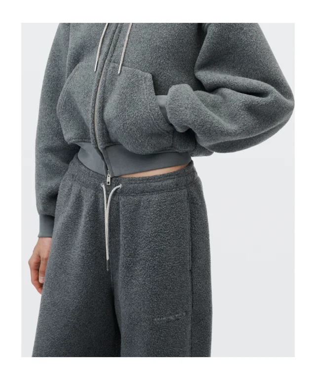 Alexander Wang mid-rise track pant w/ rhinestone drawcord, photo 5 of 5 from SENSER