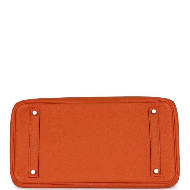 Hermès Birkin 35 Orange Togo Palladium Hardware in Orange Togo leather from Madison Avenue Couture, photo 6 of 9