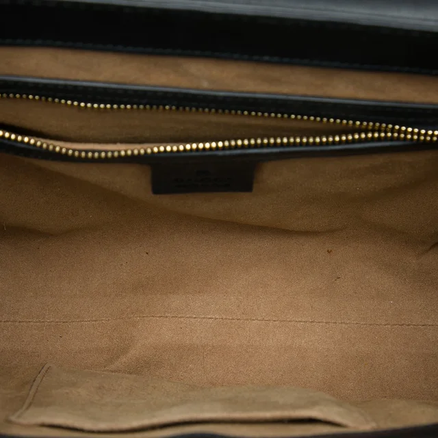 Beige Gucci Small GG Supreme Padlock Satchel in Beige Coated canvas from Designer Revival, photo 2 of 2