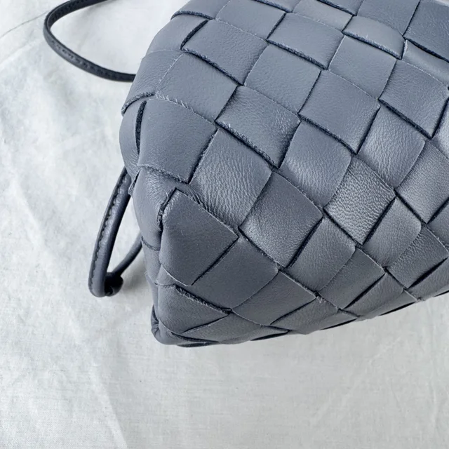 Bottega Veneta Mini Pouch On Strap Bag in intrecciato leather from Reowned, photo 7 of 9