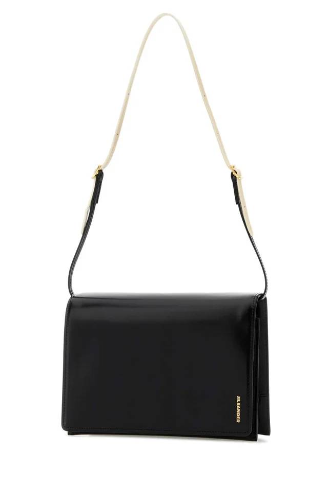 Jil Sander Shoulder Bag — Black in Black Calfskin from HEWI, photo 2 of 2