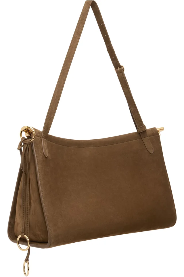 ALAÏA Khaki 'Le Click' Pocket 35 Bag, photo 3 of 3 from SSENSE