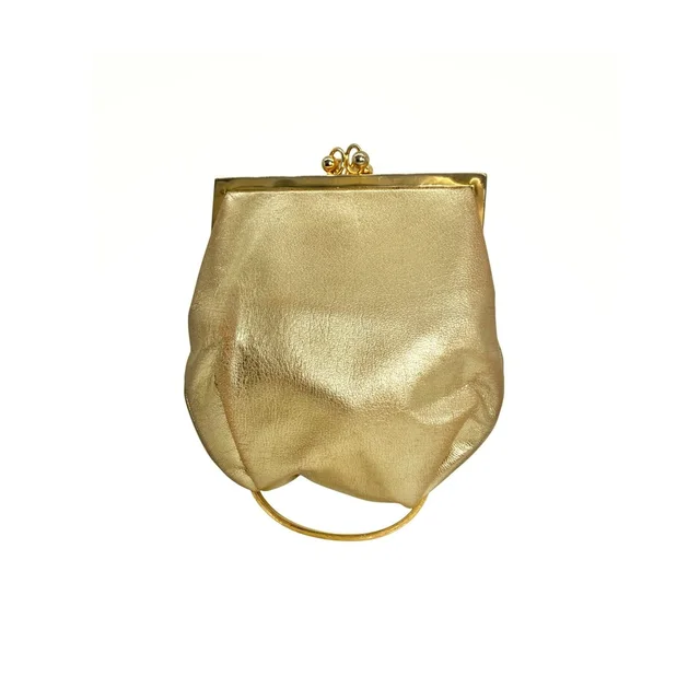 Judith Leiber Vintage Gold Leather Kiss Lock Evening Bag 1960s Mcm Rare Clutch in gold Leather from Poshmark