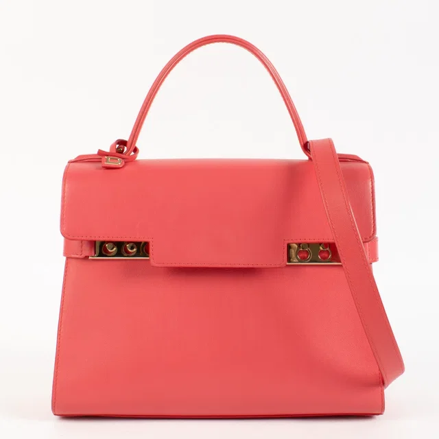 Delvaux Rose Candy Calf Souple Tempête MM in Pink Calfskin from Labellov