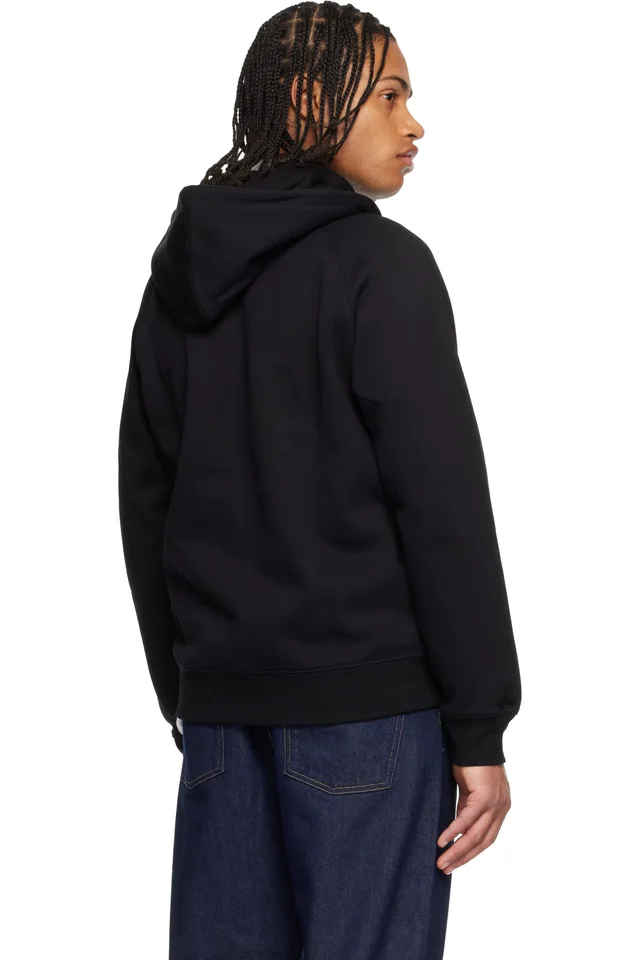 Carhartt Work In Progress Black Chase Hoodie, photo 3 of 4 from SSENSE