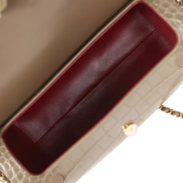 Chanel Barrel Clutch Bag in Green Calfskin from Madison Avenue Couture, photo 9 of 9