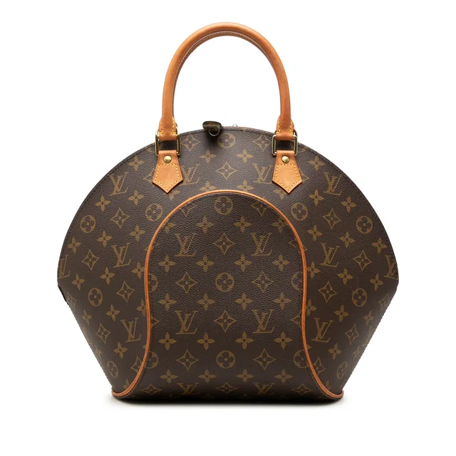 Brown Louis Vuitton Monogram Ellipse MM Handbag in Brown Coated canvas from Designer Revival